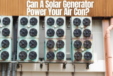 can a solar generator power air con