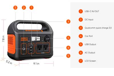 Jackery E300 Front profile